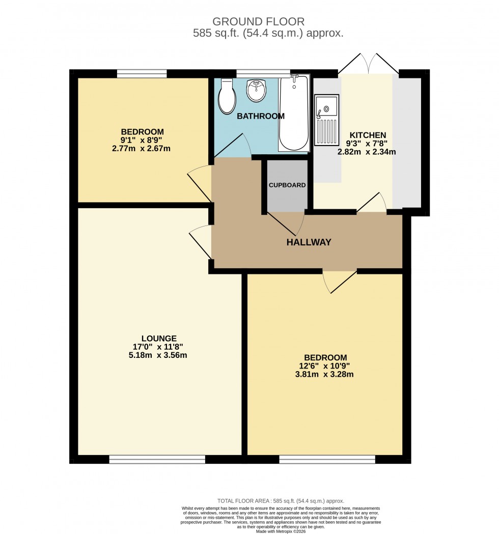Floorplan for Elmcroft Drive, Ashford, Surrey