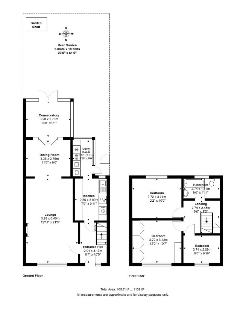Floorplan for Hamilton Close, Feltham, Greater London